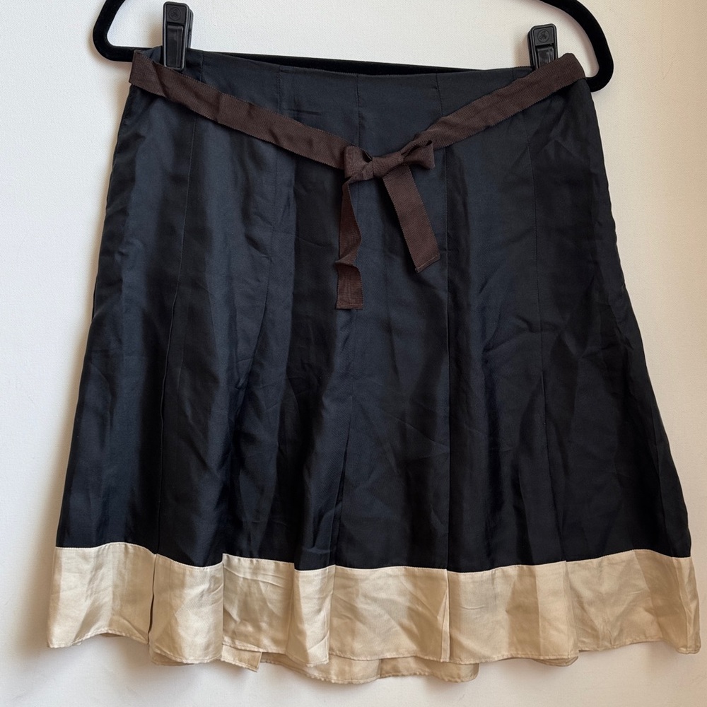 GAP Black and Cream A-Line Skirt